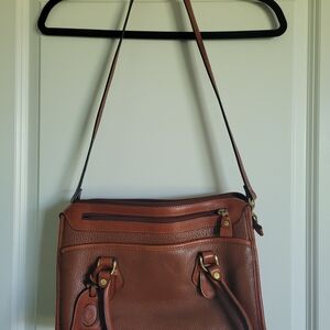 Liz Claiborne Tan Leather Shoulder Bag
